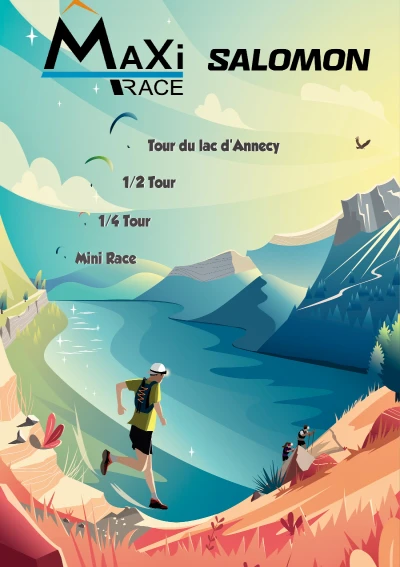 Affiche officielle de la Maxi Race du Lac d'Annecy édition 2024