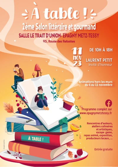 Affiche Salon Littéraire et Gourmand édition 2024 à Epagny-Metz-Tessy
